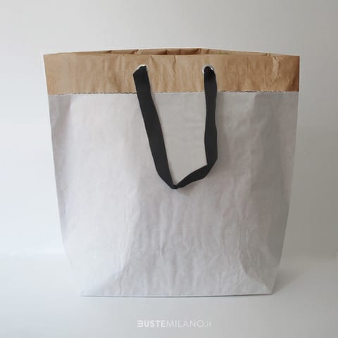 shopper-carta-cemento-bianco-risvolto-esterno-manici-nastro-colorato-bustemilano