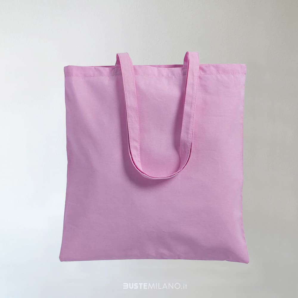 shopper-borsa-tessuto-cotone-rosa-bustemilano