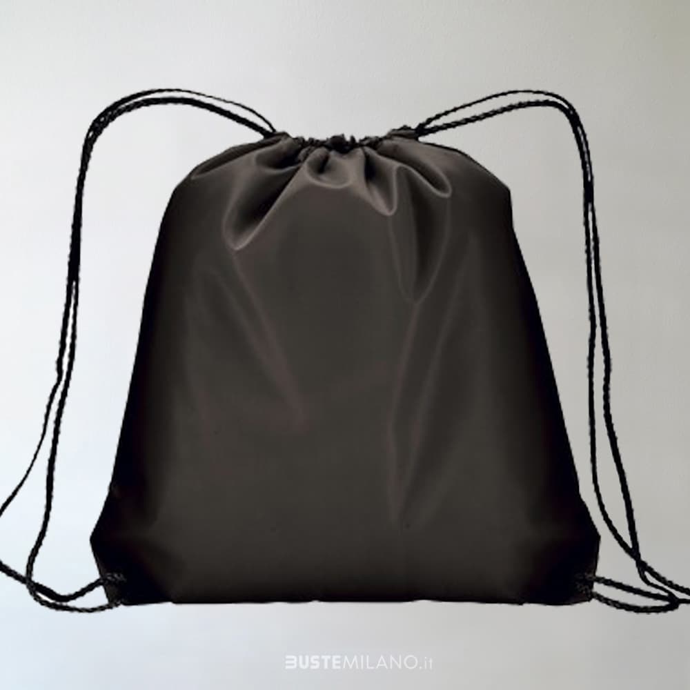 sacche zaini poliestere nero N2 bustemilano