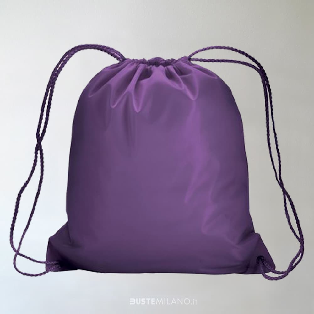 sacche zaini poliestere viola N2 bustemilano